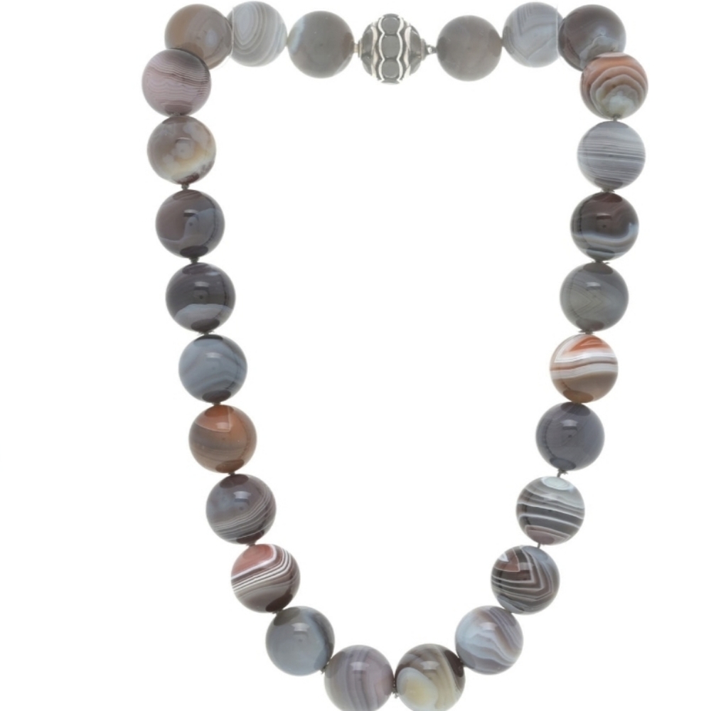 David Yurman Statement Couture Necklace With Agate And Moonstone - Picture 3 of 7